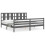 Berkfield Bed Frame without Mattress Grey 200x200 cm Solid Wood 2