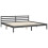 Berkfield Bed Frame without Mattress Grey 200x200 cm Solid Wood 9