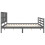 Berkfield Bed Frame without Mattress Grey 200x200 cm Solid Wood 6