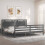 Berkfield Bed Frame without Mattress Grey 200x200 cm Solid Wood 4