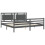 Berkfield Bed Frame without Mattress Grey 200x200 cm Solid Wood 5