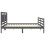 Berkfield Bed Frame without Mattress Grey 200x200 cm Solid Wood 7
