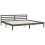 Berkfield Bed Frame without Mattress Grey 200x200 cm Solid Wood 8