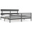 Berkfield Bed Frame without Mattress Grey 200x200 cm Solid Wood 2
