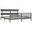Berkfield Bed Frame without Mattress Grey 200x200 cm Solid Wood 5
