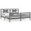 Berkfield Bed Frame without Mattress Grey 200x200 cm Solid Wood 2
