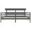 Berkfield Bed Frame without Mattress Grey 200x200 cm Solid Wood 6