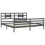 Berkfield Bed Frame without Mattress Grey 200x200 cm Solid Wood 5