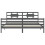 Berkfield Bed Frame without Mattress Grey 200x200 cm Solid Wood 7