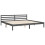 Berkfield Bed Frame without Mattress Grey 200x200 cm Solid Wood 9