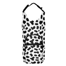 Leopard Print Insulated Water Bottle Holder with Adjustable Shoulder Strap and Phone Pocket for Hiking