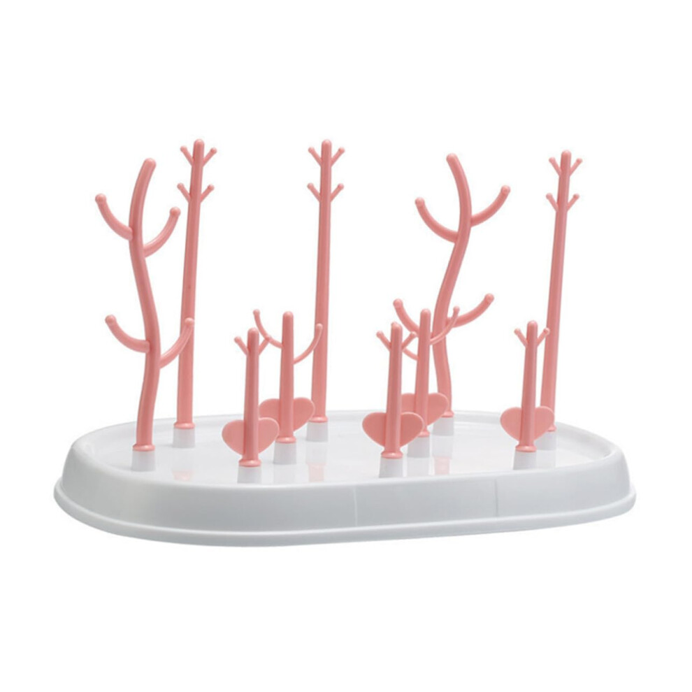 Baby Bottle Drying Rack with Removable Tray, Compact SpaceSaving Stand for Accessories and Bottles