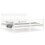 Berkfield Bed Frame without Mattress White 200x200 cm Solid Wood 2