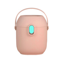 Baby Formula Container with Scoop Pink Milk Powder Storage Box for Travel Snacks Candy Easy Identification Design
