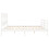 Berkfield Bed Frame without Mattress White 200x200 cm Solid Wood 7