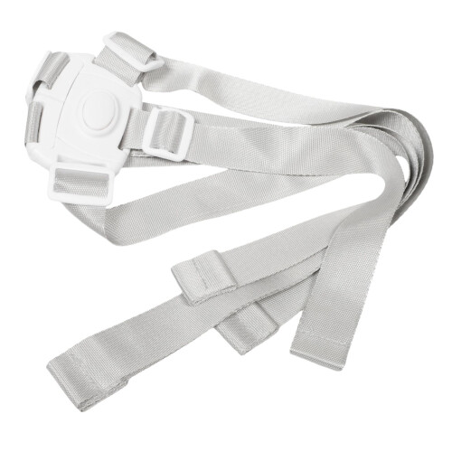 Universal 5 Point Safety Harness Strap for Stroller and  Chair, Adjustable White Replacement
