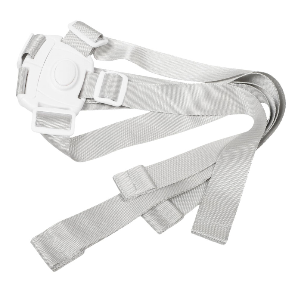 Universal 5 Point Safety Harness Strap For Stroller And Chair, Adjustable White Replacement 9351714792455