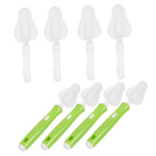 Detachable Baby Bottle and Pacifier Cleaning Brush Set with Deep Cleaning Sponge Heads