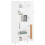 Berkfield Highboard White 69.5x34x180 cm Engineered Wood 3
