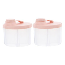 2 Pack Baby Formula Dispenser NoSpill MultiCompartment Milk Powder Container for Travel