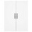 Berkfield Highboard White 69.5x34x180 cm Engineered Wood 6
