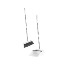 Broom and Dustpan Set for Home Cleaning with Ergonomic Handle, Lightweight Indoor Outdoor Use