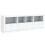 Berkfield Sideboard with LED Lights White 202x37x67 cm 5