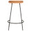 Berkfield Bar Stools 2 pcs Solid Acacia Wood 3