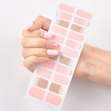 Waterproof 3D Nail Stickers Full Cover Self Adhesive Nail Wraps Set Long Lasting ABS Design ss04