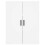 Berkfield Highboard White 69.5x34x180 cm Engineered Wood 6