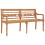 Berkfield Batavia Bench 150 cm Solid Wood Teak 2