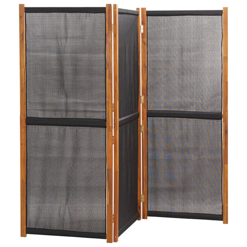 Berkfield 3-Panel Room Divider Black 210x180 cm 2