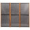 Berkfield 3-Panel Room Divider Black 210x180 cm 4