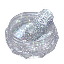 Glitter Nail Art Decoration Crushed Glitter Flakes for Nails with Shimmering Textured Finish