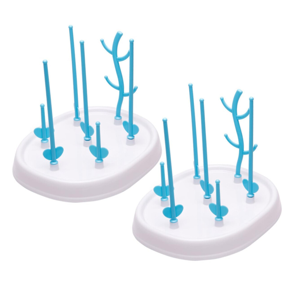 2Pcs Baby Bottle Drying Rack Detachable Treeshaped Holder Organizer For Countertop White