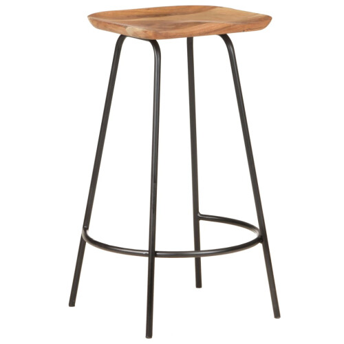 Berkfield Bar Stools 4 pcs Solid Acacia Wood 1