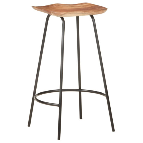 Berkfield Bar Stools 4 pcs Solid Acacia Wood 2