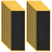 Foam Fingerboard Grip Tape 110mm x 38mm Black 2Pcs for Wooden Mini Skateboard Enhanced Control