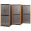 Berkfield 5-Panel Room Divider Black 350x180 cm 3