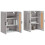 Berkfield Wall Mounted Cabinets 2 pcs Grey Sonoma Engineered Wood 3
