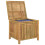 Berkfield Garden Storage Box 60x52x55cm Bamboo 5