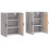 Berkfield Wall Mounted Cabinets 2 pcs Grey Sonoma Engineered Wood 4