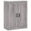 Berkfield Wall Mounted Cabinets 2 pcs Grey Sonoma Engineered Wood 5