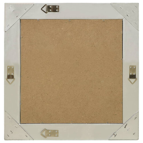 Berkfield Wall Mirror Baroque Style 50x50 cm Silver 2