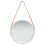 Berkfield Wall Mirror with Strap 40 cm Silver 2