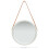 Berkfield Wall Mirror with Strap 40 cm Silver 6