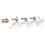 Berkfield Industrial Wall Lamp White 90x25 cm E27 2