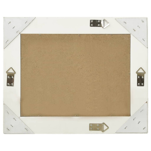 Berkfield Wall Mirror Baroque Style 50x40 cm White 2