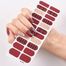Waterproof 3D Nail Stickers Full Cover SelfAdhesive Wraps for SalonQuality Manicure, 22pcs Set ss03