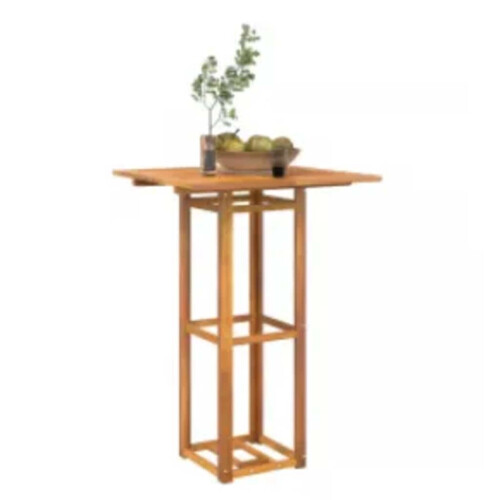 Berkfield Bistro Table 75x75x110 cm Solid Wood Acacia 2